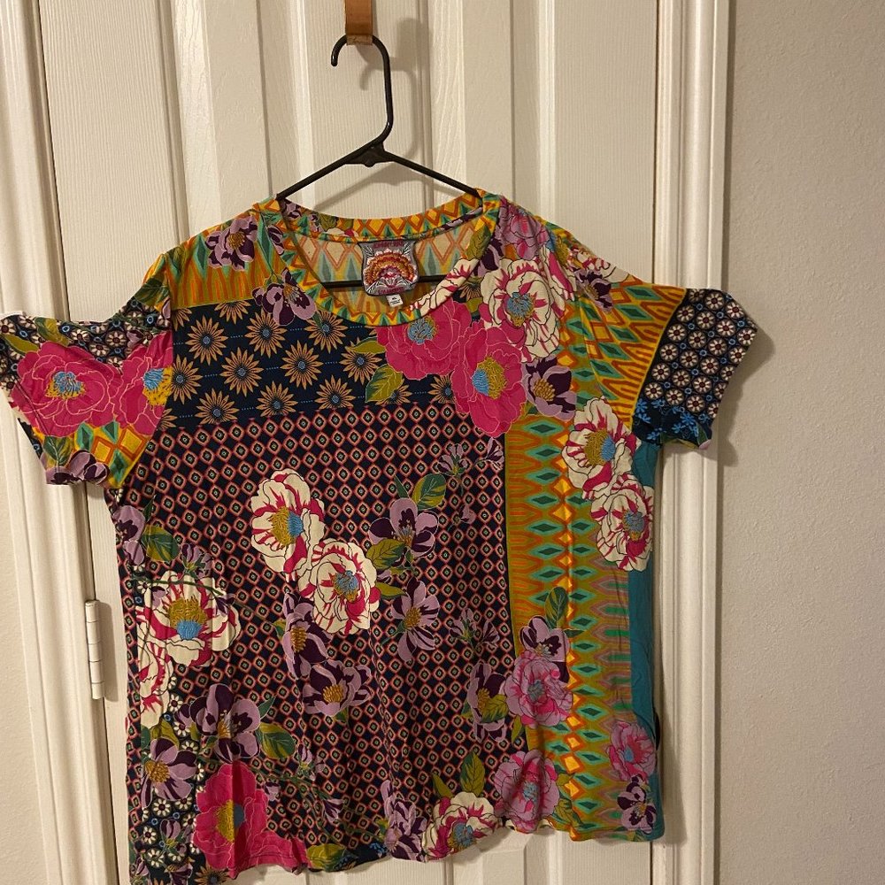 Johnny Was XL knit crewneck